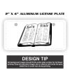 2" X 4" Aluminum License Plate  Thumbnail