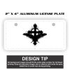 2" X 4" Aluminum License Plate  Thumbnail
