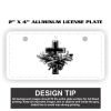 2" X 4" Aluminum License Plate  Thumbnail