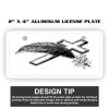 2" X 4" Aluminum License Plate  Thumbnail