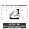 2" X 4" Aluminum License Plate  Thumbnail