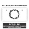 2" X 4" Aluminum License Plate  Thumbnail