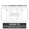 2" X 4" Aluminum License Plate  Thumbnail