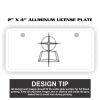 2" X 4" Aluminum License Plate  Thumbnail