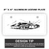 2" X 4" Aluminum License Plate  Thumbnail