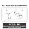 2" X 4" Aluminum License Plate  Thumbnail
