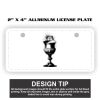 2" X 4" Aluminum License Plate  Thumbnail