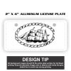 2" X 4" Aluminum License Plate  Thumbnail