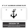 2" X 4" Aluminum License Plate  Thumbnail