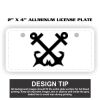 2" X 4" Aluminum License Plate  Thumbnail
