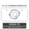 2" X 4" Aluminum License Plate  Thumbnail