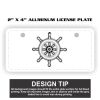 2" X 4" Aluminum License Plate  Thumbnail