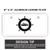 2" X 4" Aluminum License Plate  Thumbnail