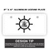 2" X 4" Aluminum License Plate  Thumbnail