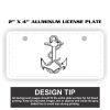 2" X 4" Aluminum License Plate  Thumbnail