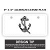 2" X 4" Aluminum License Plate  Thumbnail