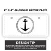 2" X 4" Aluminum License Plate  Thumbnail