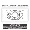 2" X 4" Aluminum License Plate  Thumbnail
