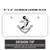 2" X 4" Aluminum License Plate  Thumbnail