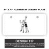 2" X 4" Aluminum License Plate  Thumbnail