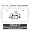 2" X 4" Aluminum License Plate  Thumbnail
