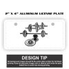 2" X 4" Aluminum License Plate  Thumbnail