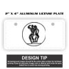 2" X 4" Aluminum License Plate  Thumbnail