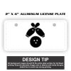 2" X 4" Aluminum License Plate  Thumbnail