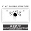 2" X 4" Aluminum License Plate  Thumbnail