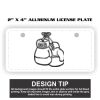 2" X 4" Aluminum License Plate  Thumbnail
