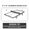 2" X 4" Aluminum License Plate  Thumbnail