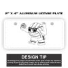 2" X 4" Aluminum License Plate  Thumbnail
