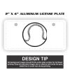 2" X 4" Aluminum License Plate  Thumbnail