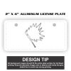 2" X 4" Aluminum License Plate  Thumbnail