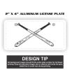 2" X 4" Aluminum License Plate  Thumbnail