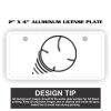 2" X 4" Aluminum License Plate  Thumbnail