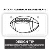 2" X 4" Aluminum License Plate  Thumbnail