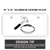 2" X 4" Aluminum License Plate  Thumbnail