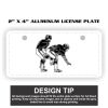 2" X 4" Aluminum License Plate  Thumbnail