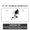 2" X 4" Aluminum License Plate  Thumbnail