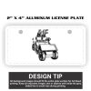 2" X 4" Aluminum License Plate  Thumbnail