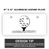 2" X 4" Aluminum License Plate  Thumbnail