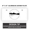 2" X 4" Aluminum License Plate  Thumbnail