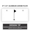 2" X 4" Aluminum License Plate  Thumbnail