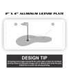 2" X 4" Aluminum License Plate  Thumbnail