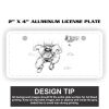 2" X 4" Aluminum License Plate  Thumbnail