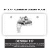 2" X 4" Aluminum License Plate  Thumbnail