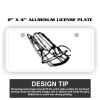 2" X 4" Aluminum License Plate  Thumbnail