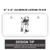 2" X 4" Aluminum License Plate  Thumbnail