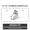 2" X 4" Aluminum License Plate  Thumbnail